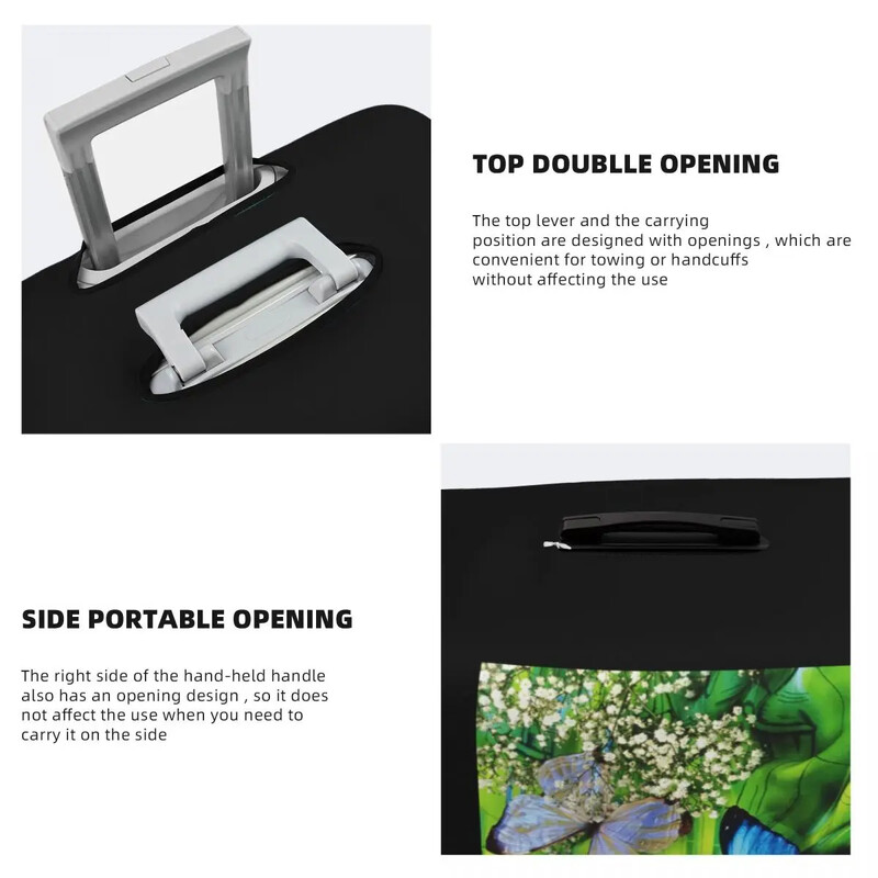 Imprimare Husă Valisă Vacanță Insecte Elastic Bagaje Rechizite Protecție Afaceri