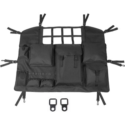 Bagāžnieka vairāku kabatu uzglabāšanas soma Jeep, Auto Cargo Tools Organizers Saderīgs ar Jeep Wrangler JK JL 07-22 (tikai 4 durvīm)