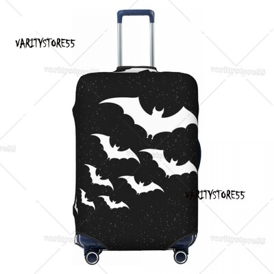 Protector de husă pentru bagaje cu model de craniu personalizat cu damasc, pentru valiză de călătorie, vrăjitoare de Halloween, gotică, ocultă, pentru 18-32 inch