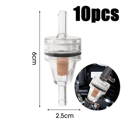 Filtru de benzină cu miez de cupru pentru motocicletă, filtru universal de benzină în linie, rezistență la filtrul de combustibil pentru mașină, element de filtru de combustibil pentru motocicletă