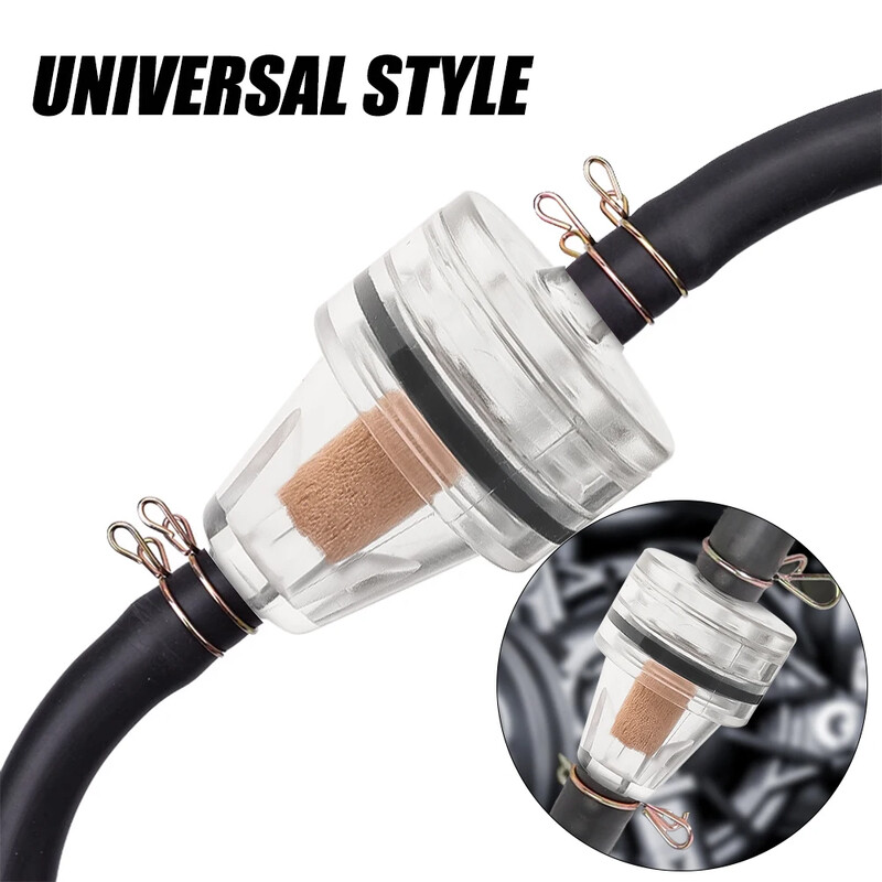 Filtru de benzină cu miez de cupru pentru motocicletă, filtru universal de benzină în linie, rezistență la filtrul de combustibil pentru mașină, element de filtru de combustibil pentru motocicletă