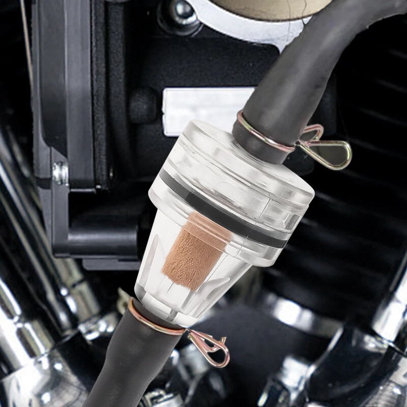 Filtru de benzină cu miez de cupru pentru motocicletă, filtru universal de benzină în linie, rezistență la filtrul de combustibil pentru mașină, element de filtru de combustibil pentru motocicletă