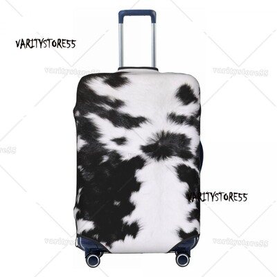 Husă personalizată pentru bagaje de călătorie din piele de vacă din Highland scoțian, husă de protecție pentru valiză din piele, pentru 18-32 inch