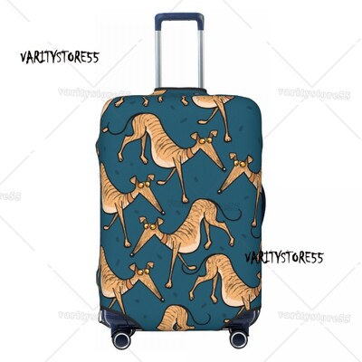 Pielāgots Snooty čemodāna pārsegs Elastīgie Greyhound Whippet Suņu bagāžas aizsargpārsegi 18-32 collām