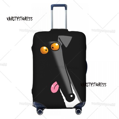 Pielāgots Snooty čemodāna pārsegs Elastīgie Greyhound Whippet Suņu bagāžas aizsargpārsegi 18-32 collām