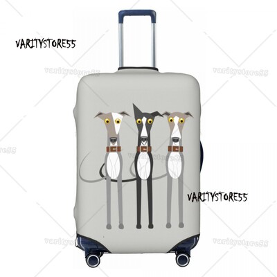 Pielāgots Snooty čemodāna pārsegs Elastīgie Greyhound Whippet Suņu bagāžas aizsargpārsegi 18-32 collām
