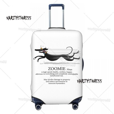 Pielāgots Snooty čemodāna pārsegs Elastīgie Greyhound Whippet Suņu bagāžas aizsargpārsegi 18-32 collām