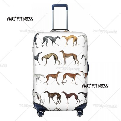 Pielāgots Snooty čemodāna pārsegs Elastīgie Greyhound Whippet Suņu bagāžas aizsargpārsegi 18-32 collām