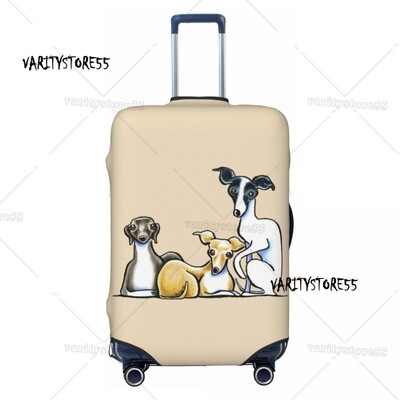 Pielāgots Snooty čemodāna pārsegs Elastīgie Greyhound Whippet Suņu bagāžas aizsargpārsegi 18-32 collām