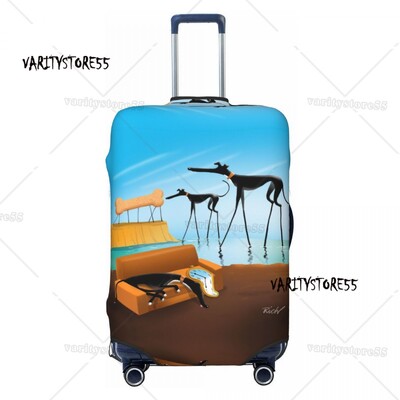 Pielāgots Snooty čemodāna pārsegs Elastīgie Greyhound Whippet Suņu bagāžas aizsargpārsegi 18-32 collām