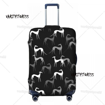 Pielāgots Snooty čemodāna pārsegs Elastīgie Greyhound Whippet Suņu bagāžas aizsargpārsegi 18-32 collām