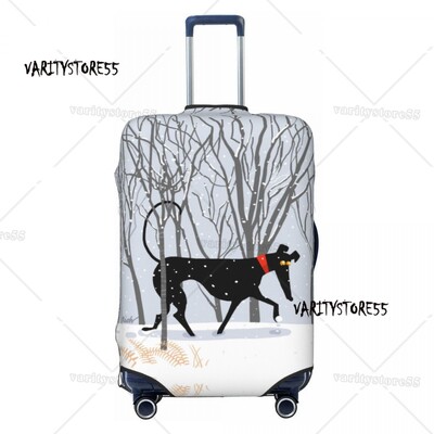 Pielāgots Snooty čemodāna pārsegs Elastīgie Greyhound Whippet Suņu bagāžas aizsargpārsegi 18-32 collām