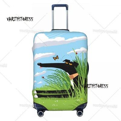 Pielāgots Snooty čemodāna pārsegs Elastīgie Greyhound Whippet Suņu bagāžas aizsargpārsegi 18-32 collām