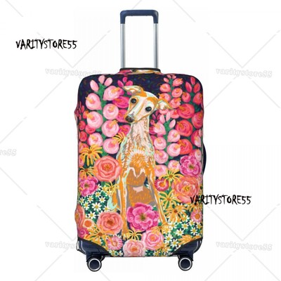 Pielāgots Snooty čemodāna pārsegs Elastīgie Greyhound Whippet Suņu bagāžas aizsargpārsegi 18-32 collām