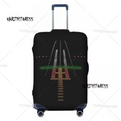 Prilagođena svjetla za pistu zračne luke noću Zaštitnik navlake za prtljagu Slatke navlake za putne kovčege kontrolora zračnog prometa za 18-32 inča