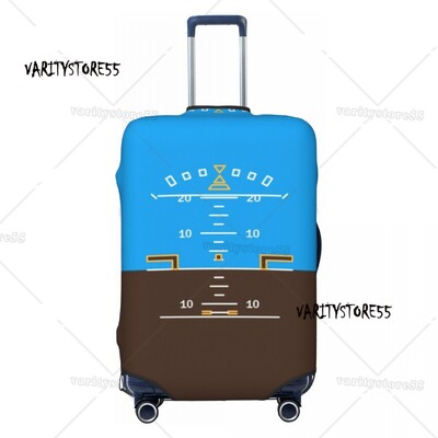 Prilagođena svjetla za pistu zračne luke noću Zaštitnik navlake za prtljagu Slatke navlake za putne kovčege kontrolora zračnog prometa za 18-32 inča