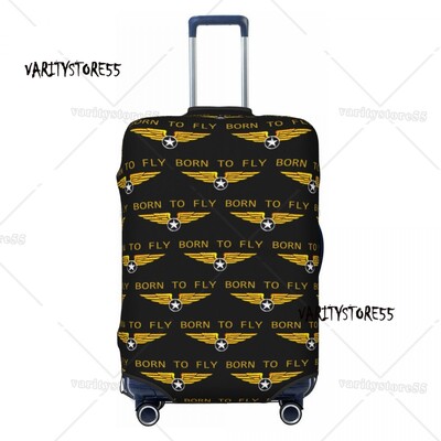 Prilagođena svjetla za pistu zračne luke noću Zaštitnik navlake za prtljagu Slatke navlake za putne kovčege kontrolora zračnog prometa za 18-32 inča