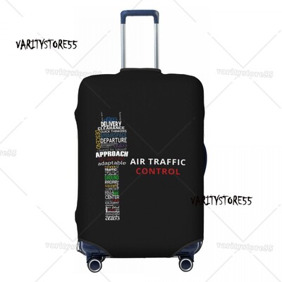 Prilagođena svjetla za pistu zračne luke noću Zaštitnik navlake za prtljagu Slatke navlake za putne kovčege kontrolora zračnog prometa za 18-32 inča