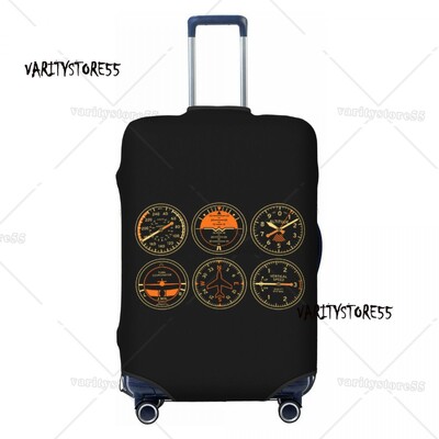 Prilagođena svjetla za pistu zračne luke noću Zaštitnik navlake za prtljagu Slatke navlake za putne kovčege kontrolora zračnog prometa za 18-32 inča