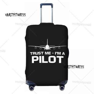 Prilagođena svjetla za pistu zračne luke noću Zaštitnik navlake za prtljagu Slatke navlake za putne kovčege kontrolora zračnog prometa za 18-32 inča