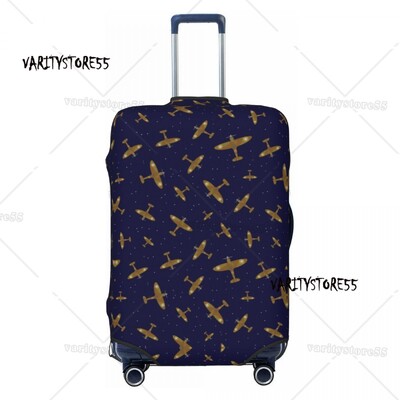 Prilagođena svjetla za pistu zračne luke noću Zaštitnik navlake za prtljagu Slatke navlake za putne kovčege kontrolora zračnog prometa za 18-32 inča