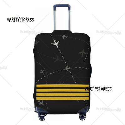 Prilagođena svjetla za pistu zračne luke noću Zaštitnik navlake za prtljagu Slatke navlake za putne kovčege kontrolora zračnog prometa za 18-32 inča