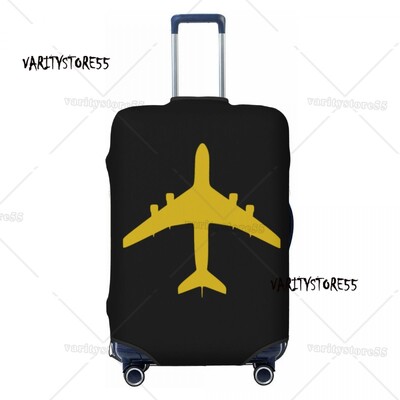 Prilagođena svjetla za pistu zračne luke noću Zaštitnik navlake za prtljagu Slatke navlake za putne kovčege kontrolora zračnog prometa za 18-32 inča