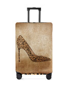 Leopard Print augstpapēžu bagāžas pārsegs, elastīgs čemodāns aizsargs bagāžas putekļu vāciņš 18-32 collu ceļojumu čemodānam