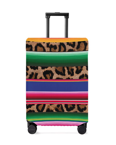 Leopard Print augstpapēžu bagāžas pārsegs, elastīgs čemodāns aizsargs bagāžas putekļu vāciņš 18-32 collu ceļojumu čemodānam