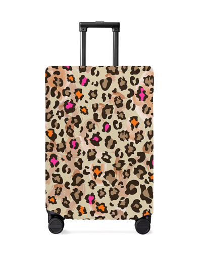 Leopard Print augstpapēžu bagāžas pārsegs, elastīgs čemodāns aizsargs bagāžas putekļu vāciņš 18-32 collu ceļojumu čemodānam