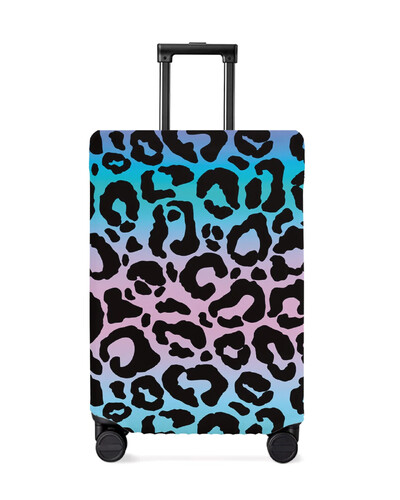 Leopard Print augstpapēžu bagāžas pārsegs, elastīgs čemodāns aizsargs bagāžas putekļu vāciņš 18-32 collu ceļojumu čemodānam