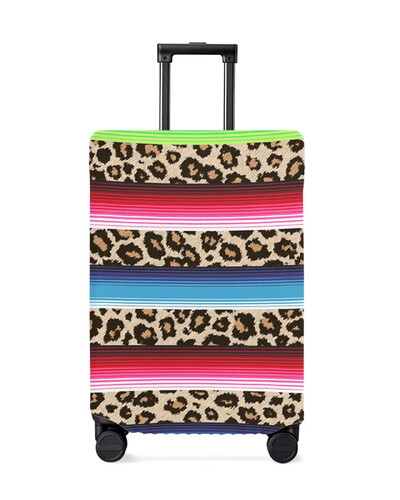 Leopard Print augstpapēžu bagāžas pārsegs, elastīgs čemodāns aizsargs bagāžas putekļu vāciņš 18-32 collu ceļojumu čemodānam