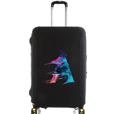 Husă de protecție pentru bagaje pentru vopsea de modă de 18-28 inchi, model serie de 26 litere, valiza, saci de praf elastice, husă, accesorii de călătorie