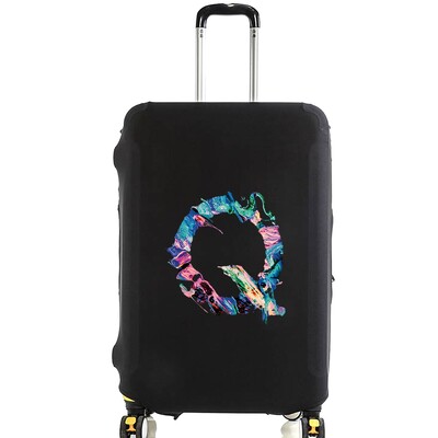 Husă de protecție pentru bagaje pentru vopsea de modă de 18-28 inchi, model serie de 26 litere, valiza, saci de praf elastice, husă, accesorii de călătorie