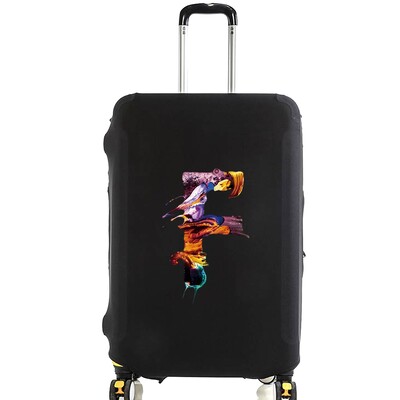 Husă de protecție pentru bagaje pentru vopsea de modă de 18-28 inchi, model serie de 26 litere, valiza, saci de praf elastice, husă, accesorii de călătorie