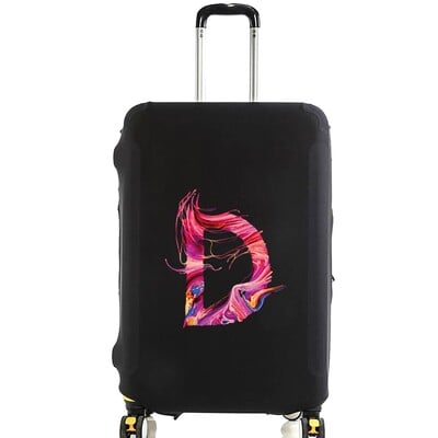 Husă de protecție pentru bagaje pentru vopsea de modă de 18-28 inchi, model serie de 26 litere, valiza, saci de praf elastice, husă, accesorii de călătorie