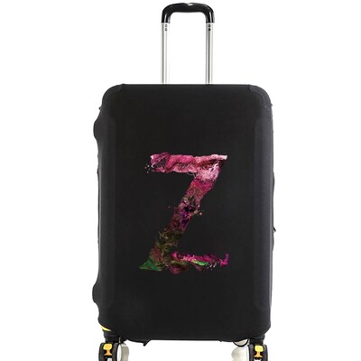 Husă de protecție pentru bagaje pentru vopsea de modă de 18-28 inchi, model serie de 26 litere, valiza, saci de praf elastice, husă, accesorii de călătorie