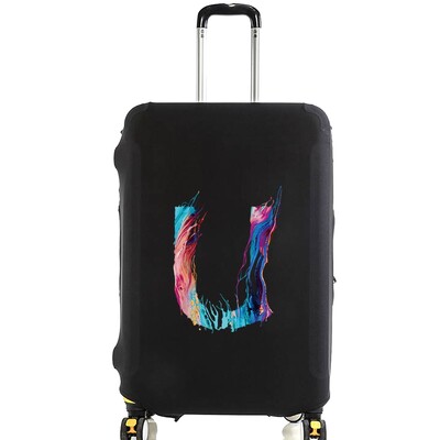 Husă de protecție pentru bagaje pentru vopsea de modă de 18-28 inchi, model serie de 26 litere, valiza, saci de praf elastice, husă, accesorii de călătorie