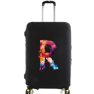 Husă de protecție pentru bagaje pentru vopsea de modă de 18-28 inchi, model serie de 26 litere, valiza, saci de praf elastice, husă, accesorii de călătorie