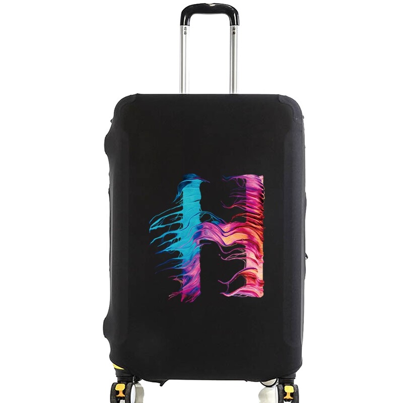Husă de protecție pentru bagaje pentru vopsea de modă de 18-28 inchi, model serie de 26 litere, valiza, saci de praf elastice, husă, accesorii de călătorie