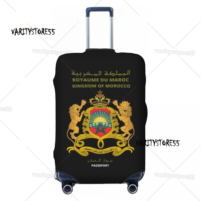 Personalizat Heartbeat Maroc Drapelul țării Husă pentru bagaje de călătorie Inimă marocană Familie Valisă Protector Fit 18-32 inch