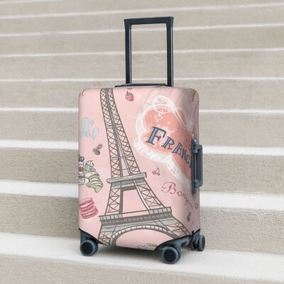 Eiffel-torony graffiti bőröndhuzat Párizs divat Utazásvédelem Repülés Praktikus poggyászkellékek karácsonyi ajándék
