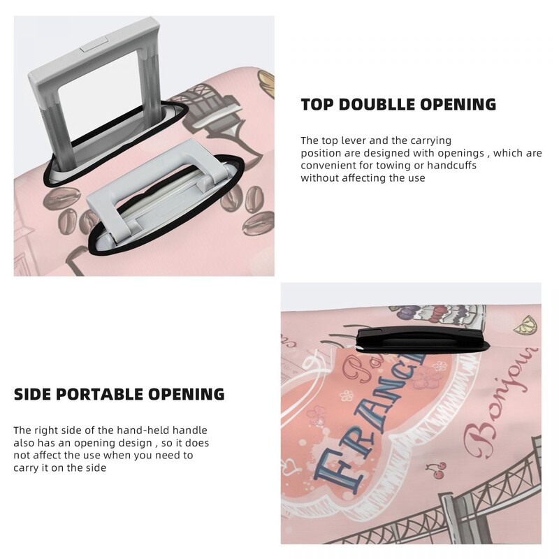 Turnul Eiffel Graffiti Valisă Husă Paris Moda Călătorie Protecție Zbor Bagaje Practice Cadou de Crăciun