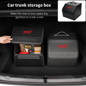Automašīnas ādas bagāžas nodalījuma organizators Automātiski salokāmi instrumenti Uzglabāšanas futrālis Bagāžnieks Tīrs priekš Subaru Impreza Legacy WRX STI BRZ XV WRC Ascent Exiga