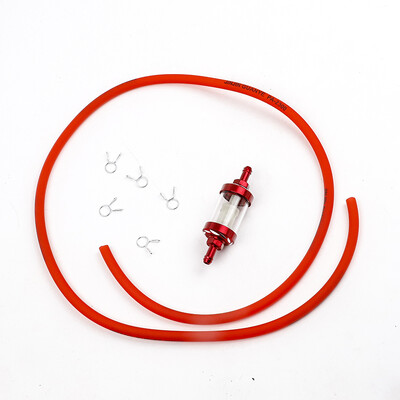 SCL MOTOS Motocicletă 6mm Benzină Filtru Ulei Filtru în Linie Benzină Furtun Combustibil Tub țeavă Cu Agrafe Pentru Moto Scooter Dirt Bike