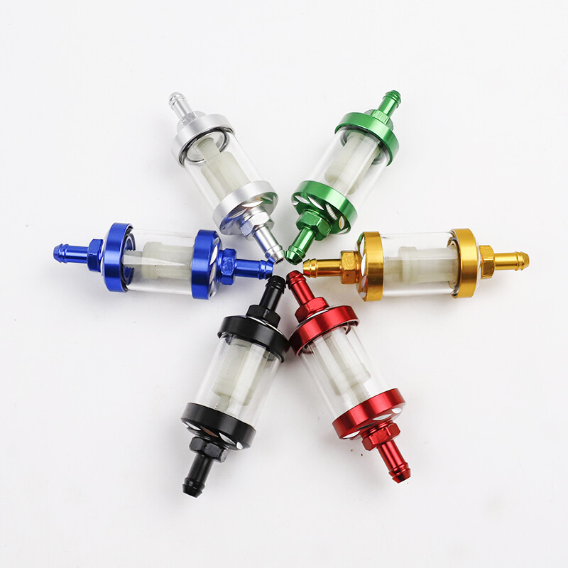 SCL MOTOS Motocicletă 6mm Benzină Filtru Ulei Filtru în Linie Benzină Furtun Combustibil Tub țeavă Cu Agrafe Pentru Moto Scooter Dirt Bike