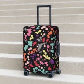 Husă pentru valiză cu model de stropi multicolore, pictură de vacanță, husă practică pentru bagaje, protecție pentru afaceri