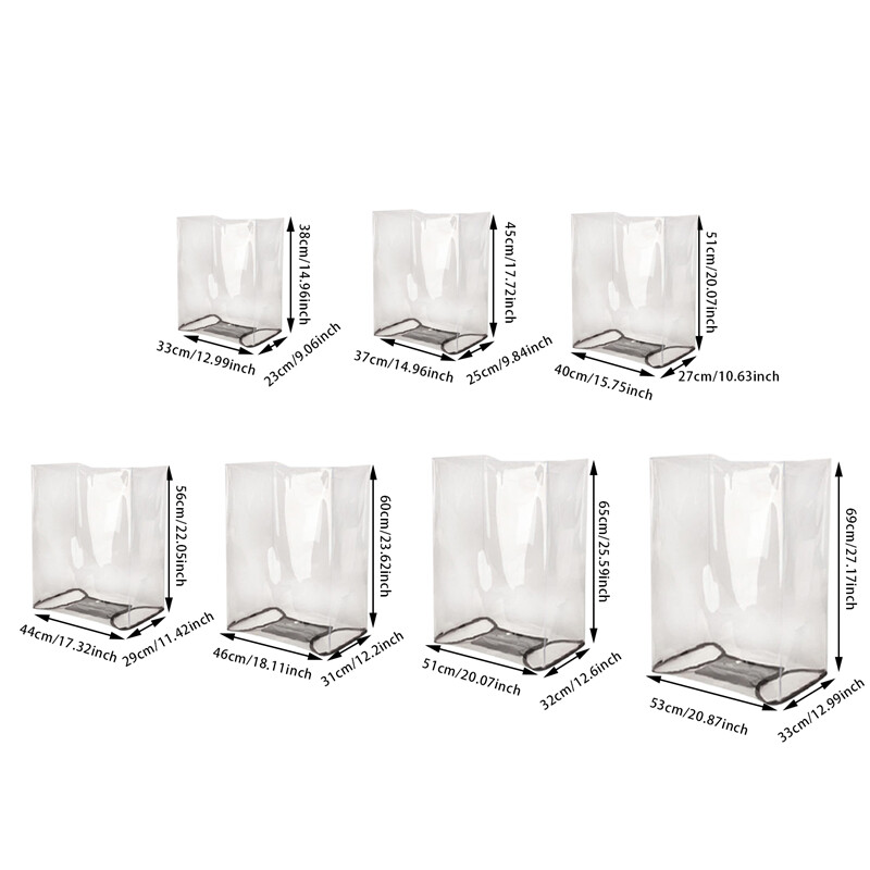 Prozirna navlaka za prtljagu otporna na prašinu PVC vodootporna zaštita Navlake za kofere Navlake za pohranu prtljage Modni dodaci za putovanja