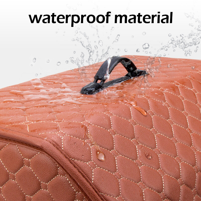 Automobilio bagažinės laikymo krepšys sulankstomas laikymo dėžė PU odinis laikymo krepšys Automobilio bagažinės dėtuvės, skirtos automobilių visureigiams