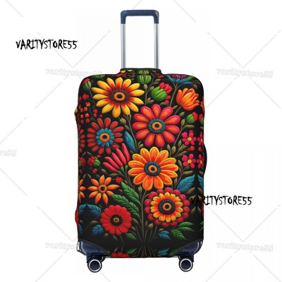 Huse pentru valiză cu flori mexicane personalizate